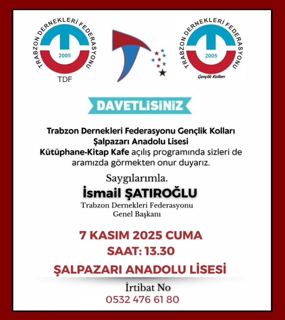 Şalpazarı’nda gençlerden eğitim ve dayanışma örneği: “Ahmet Minguzi” kitap-kafe açılıyor